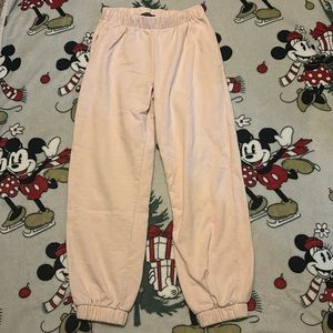 Baby pink sweatpants